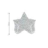 Men 925 Silver Rhodium Ring-Star
