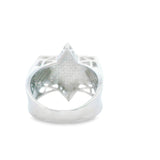 Men 925 Silver Rhodium Ring-David Star