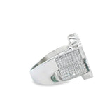 Men 925 Silver Rhodium Ring-David Star