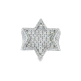 Men 925 Silver Rhodium Ring-David Star