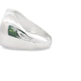 Men 925 Silver Rhodium Ring-Round