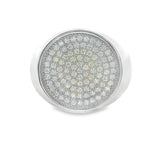 Men 925 Silver Rhodium Ring-Round