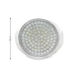 Men 925 Silver Rhodium Ring-Round