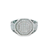 Men 925 Silver Rhodium Ring-Lambrin