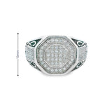 Men 925 Silver Rhodium Ring-Lambrin