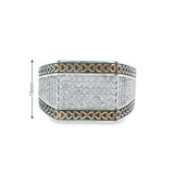 Men 925 Silver Rhodium Ring-Fantasi