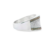 Men 925 Silver Rhodium Ring-Fantasi