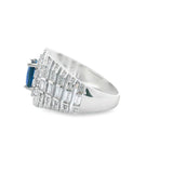 Men 925 Silver Rhodium Ring Full
