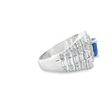 Men 925 Silver Rhodium Ring Full