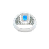 Men 925 Silver Rhodium Ring Full