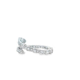 Women 925 Silver Rhodium Ring Snake