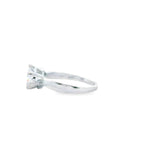 Women 925 Silver Rhodium Ring Clean