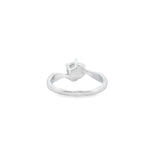 Women 925 Silver Rhodium Ring Clean