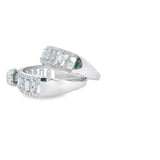 Women 925 Silver Rhodium Ring Flower Shape 2