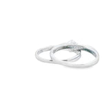 Women 925 Silver Rhodium Ring Round-INGE