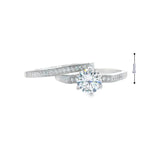 Women 925 Silver Rhodium Ring Round-INGE