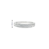 Women 925 Silver Rhodium Ring-Basic