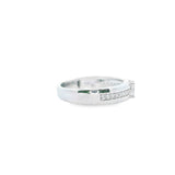 Women 925 Silver Rhodium Ring-Flat