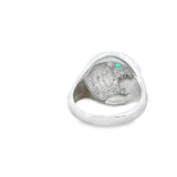 Women 925 Silver Rhodium Ring-Tiger