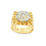 Bague pour homme en or 10 carats avec diamant naturel