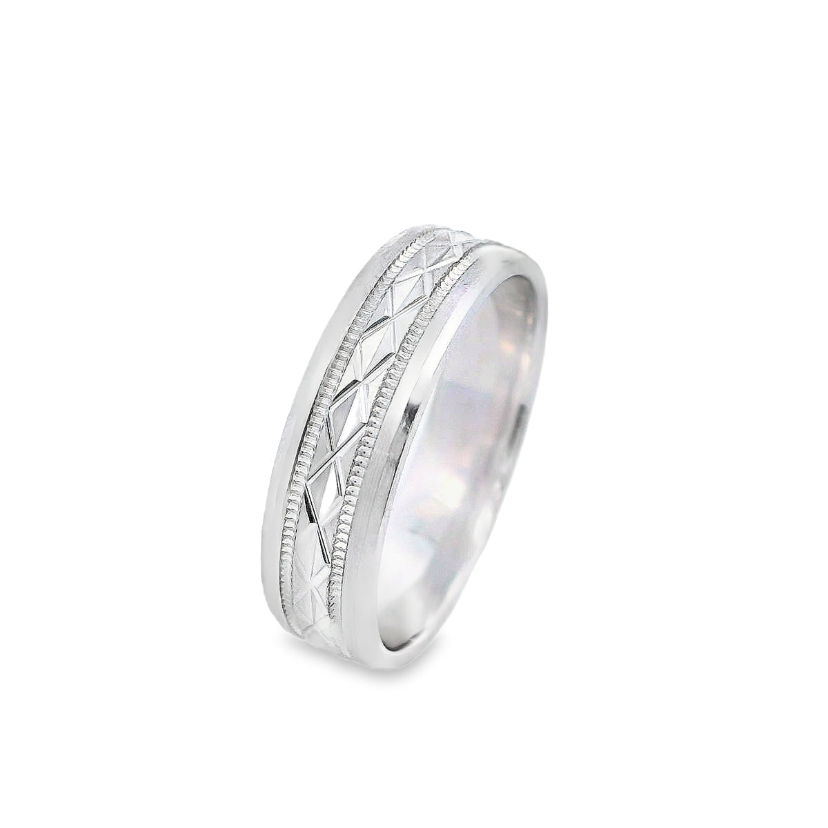 Gold Wedding Band Classic-Tri