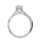 Round Cut Double Engagement Ring