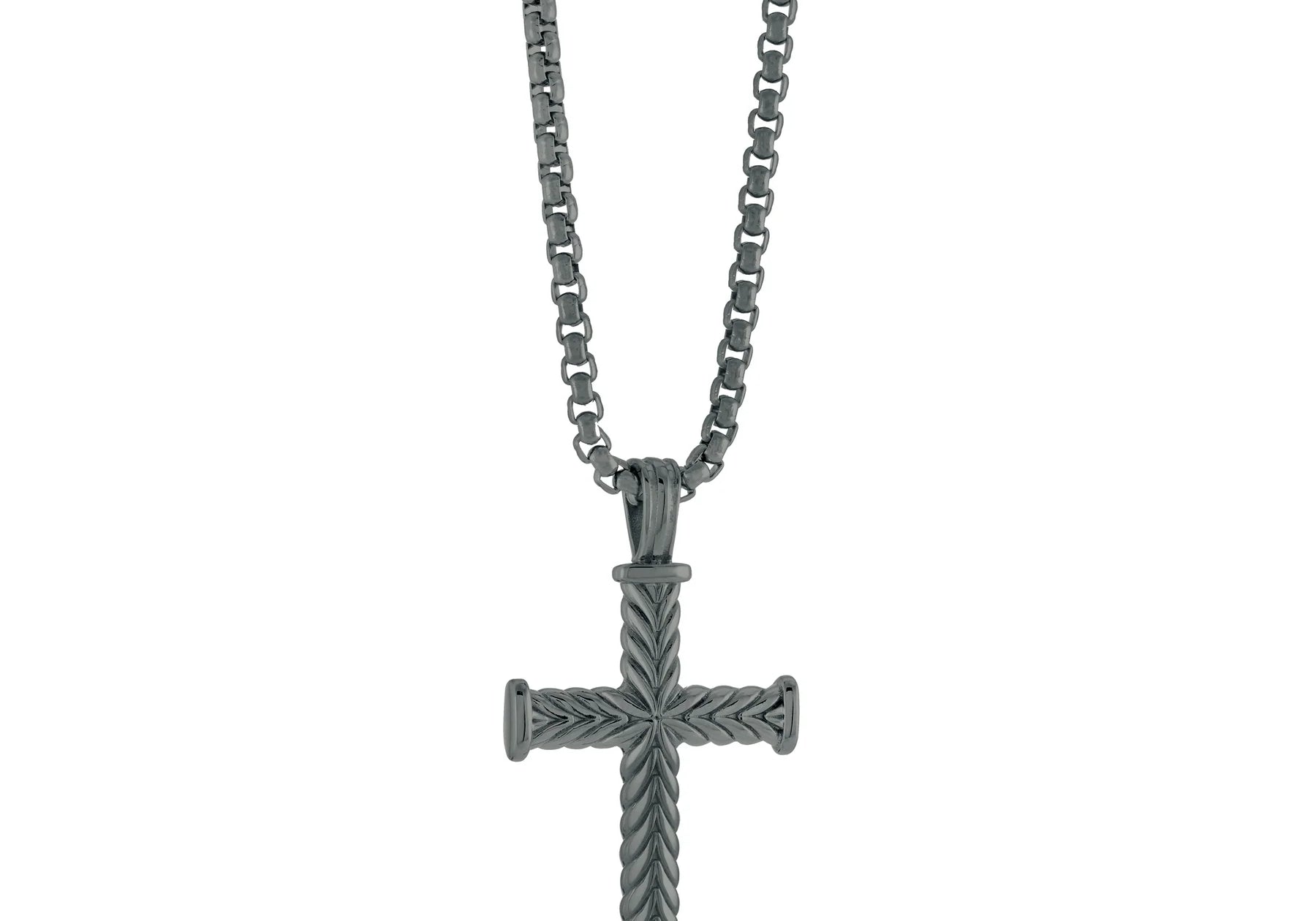 CHEVRON CROSS PENDANT