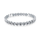 S.STEEL 6MM-HEXAGON-LINK - BRACELET