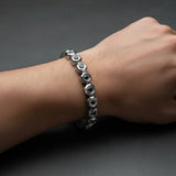 S.STEEL 6MM-HEXAGON-LINK - BRACELET
