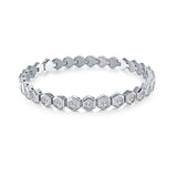 S.STEEL 6MM-HEXAGON-LINK - BRACELET