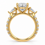 Bague à diamants poire et ovales — BeJolie Éclat