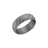 Bague en tantale givré