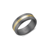 Bague Tantale Ligne Centrale Or 14 carats