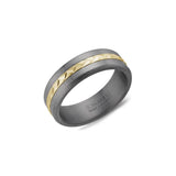 Bague tantale à centre tressé en or 14 carats