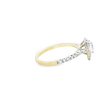 Elegant Teardrop Diamond Ring-Ioanna