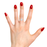 Elegant Teardrop Diamond Ring-Ioanna