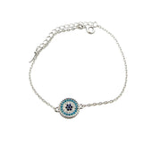 Fashion Evil Eye Bracelet Silver 925s