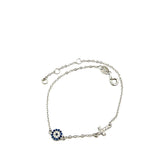 Cross Evil Eye Bracelet Silver 925
