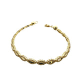 Bracelet en or 10 carats taille diamant