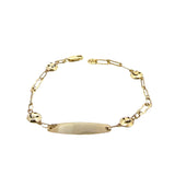 Baby ID Bracelet 10K Fancy link