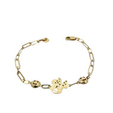 Baby Bracelet 10K Minnie Mouse Link