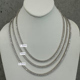 14k Gold Diamond Tennis Necklace 2.5mm