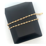 Solid Gold 10K Bullet Chain 3mm