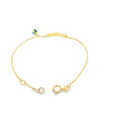 Baby ID Bracelet Evil Eye - 18K Gold