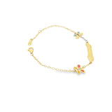 Butterfly Baby ID Bracelet 18K Gold