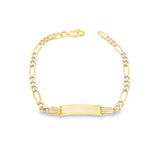 Figaro Baby ID Bracelet 18K Gold