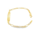 Figaro Baby ID Bracelet 18K Gold