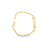 Anchor Baby ID Bracelet 10K Gold