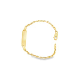 Anchor Baby ID Bracelet 10K Gold