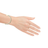 10K Gold Medusa Bracelet CZ - Ladies